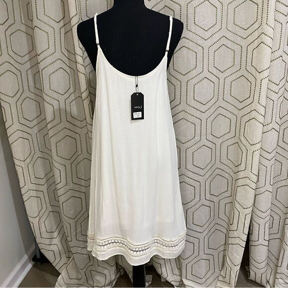 Boutique Cream Mini Dress Size L - Picture 3 of 7